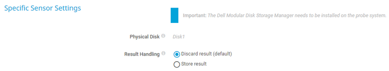 Specific Sensor Settings